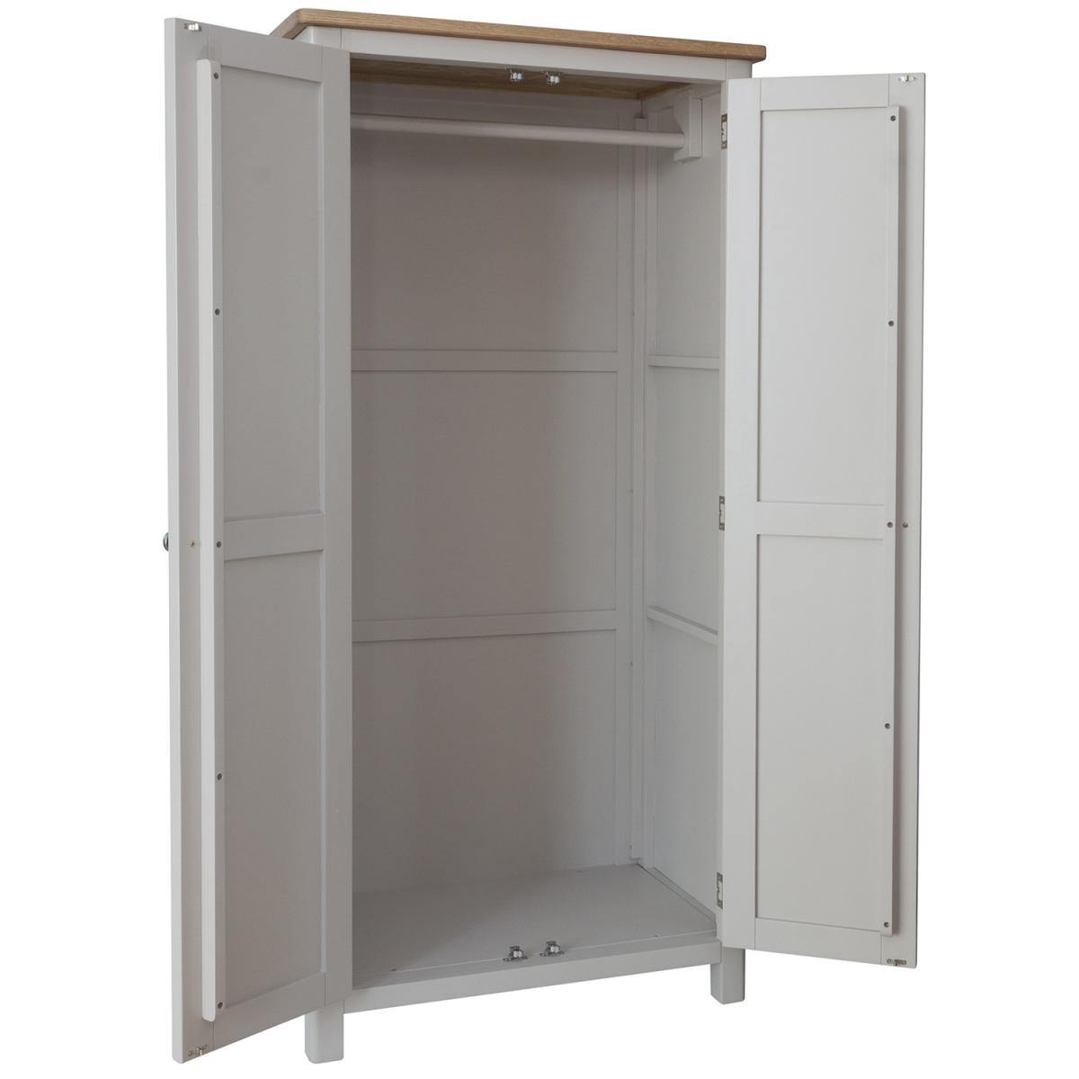 Cambridge 2 Door Full Hanging Wardrobe - Dove Grey – image 4