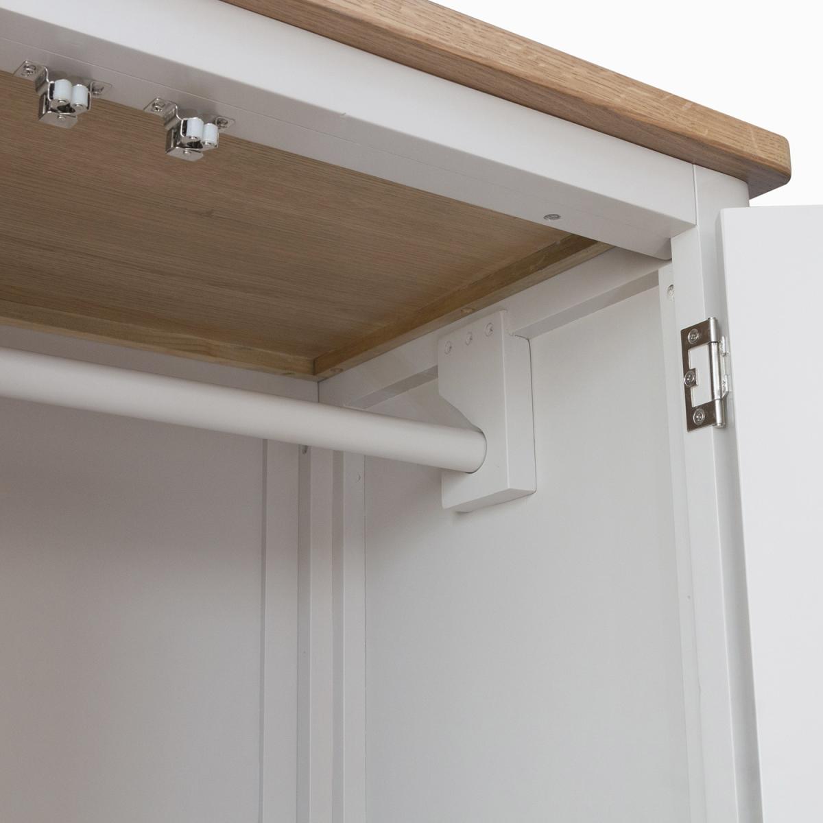 Cambridge 2 Door Full Hanging Wardrobe - Dove Grey – image 5