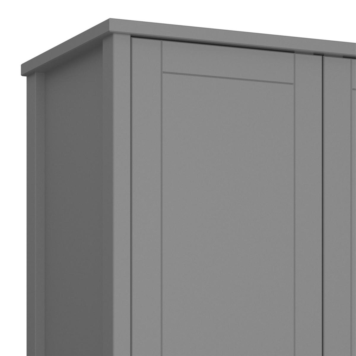 Tromso 2-Door Wardrobe - Grey – image 5