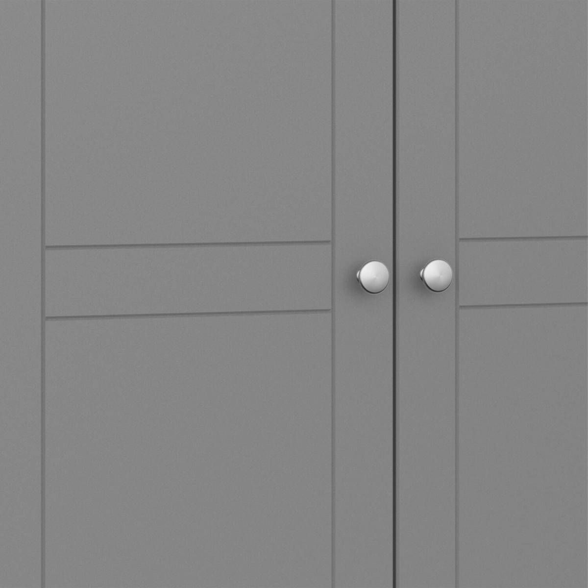 Tromso 2-Door Wardrobe - Grey – image 6