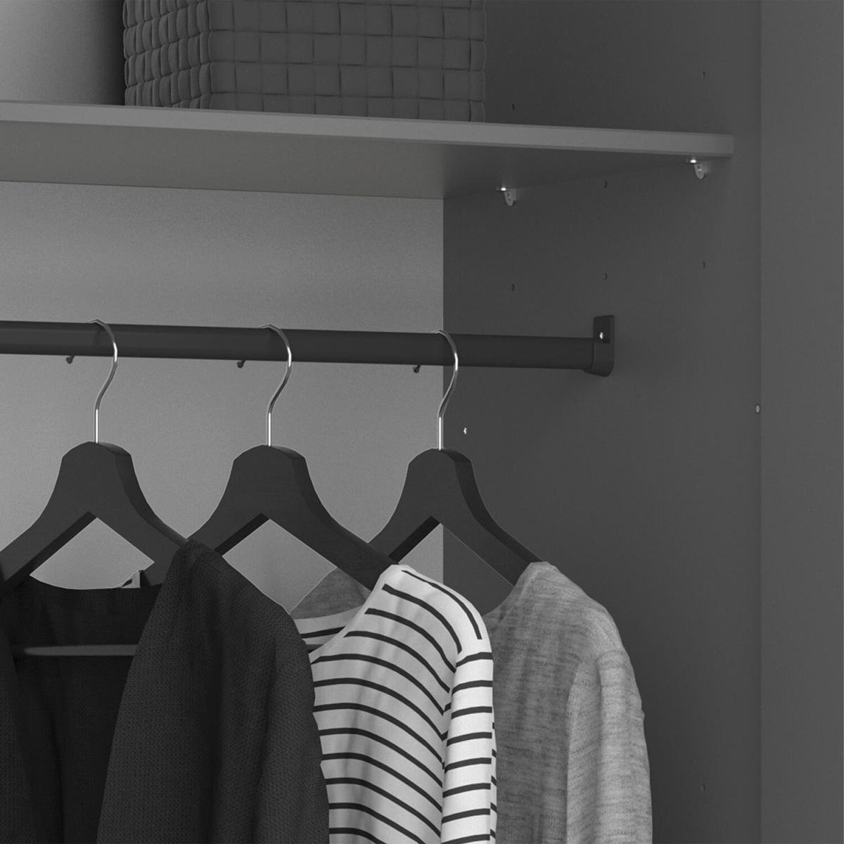 Tromso 2-Door Wardrobe - Grey – image 7