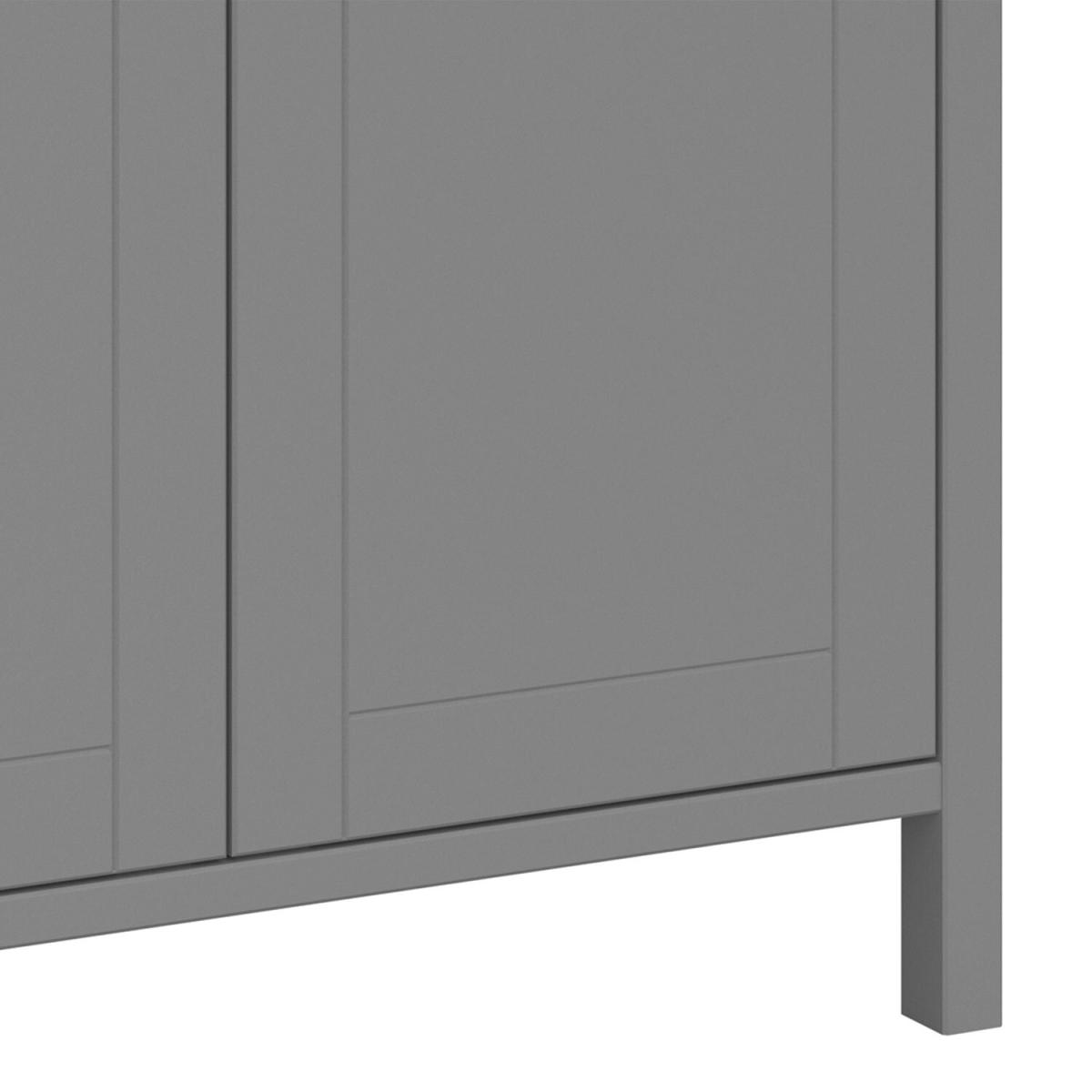Tromso 2-Door Wardrobe - Grey – image 8