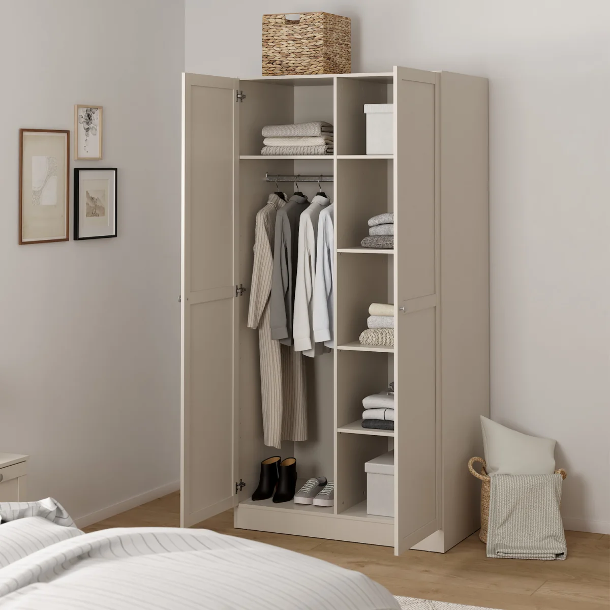 Brande Wardrobe 2 Doors - Natural – image 8