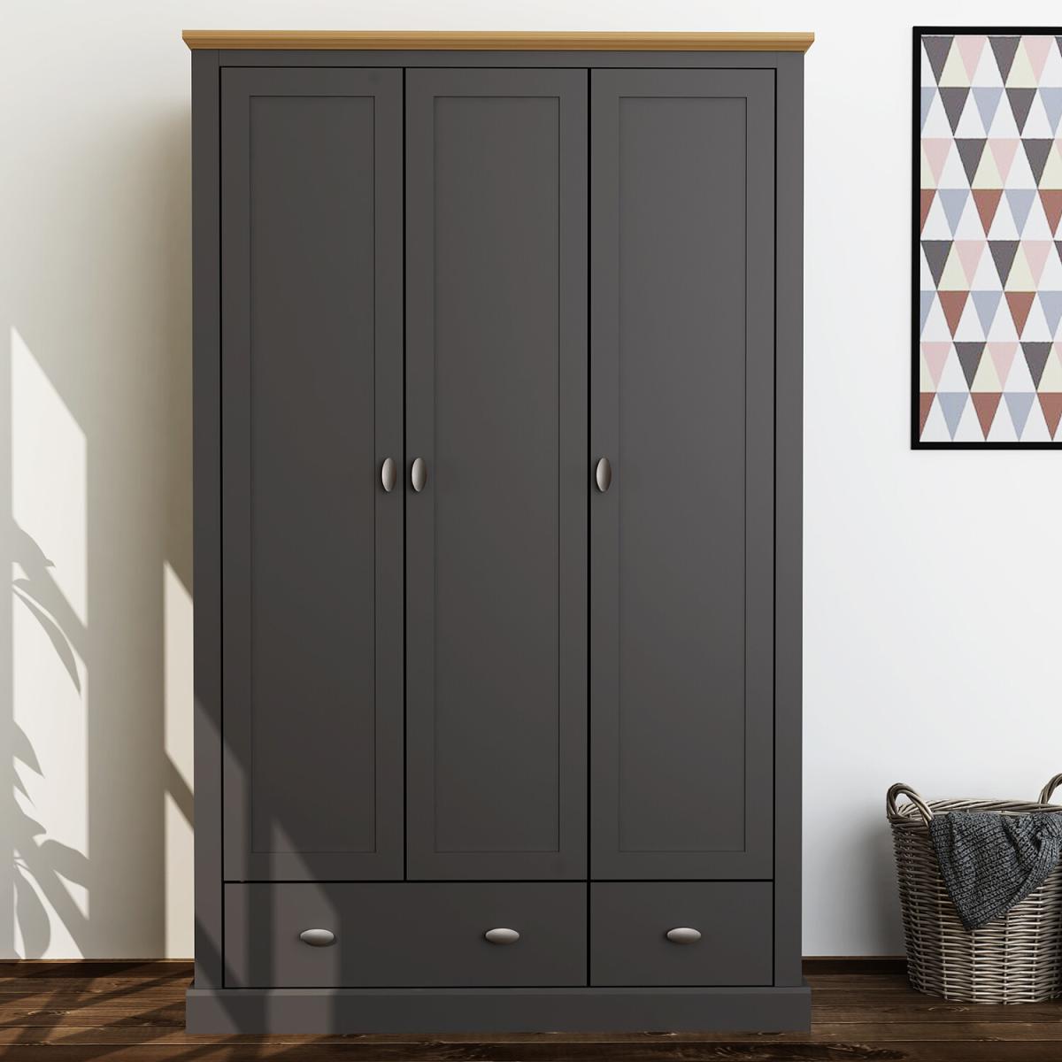 Suffolk 3 Door Wardrobe – image 2