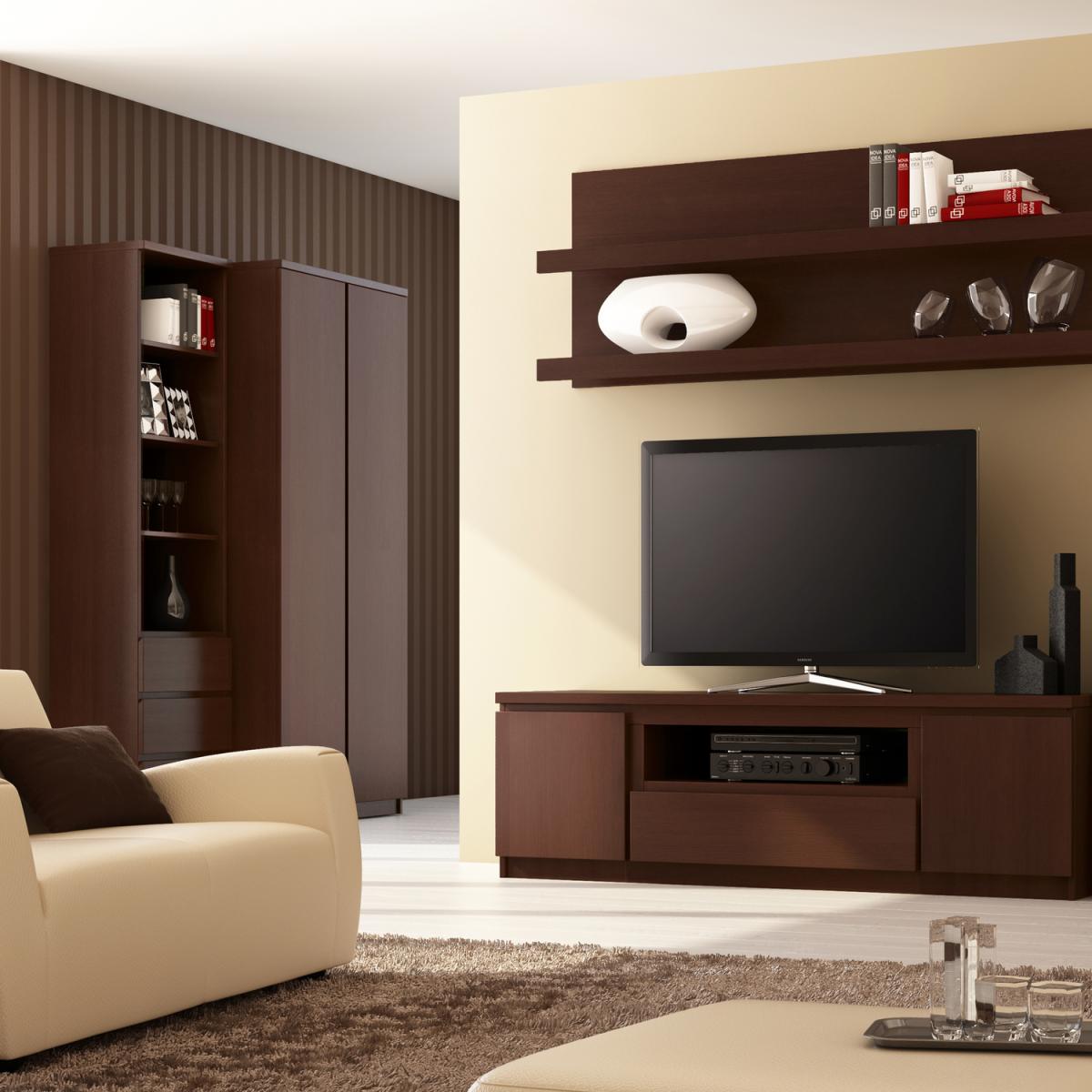 Sevenoaks Two Door Wardrobe - Dark Mahogany – image 3