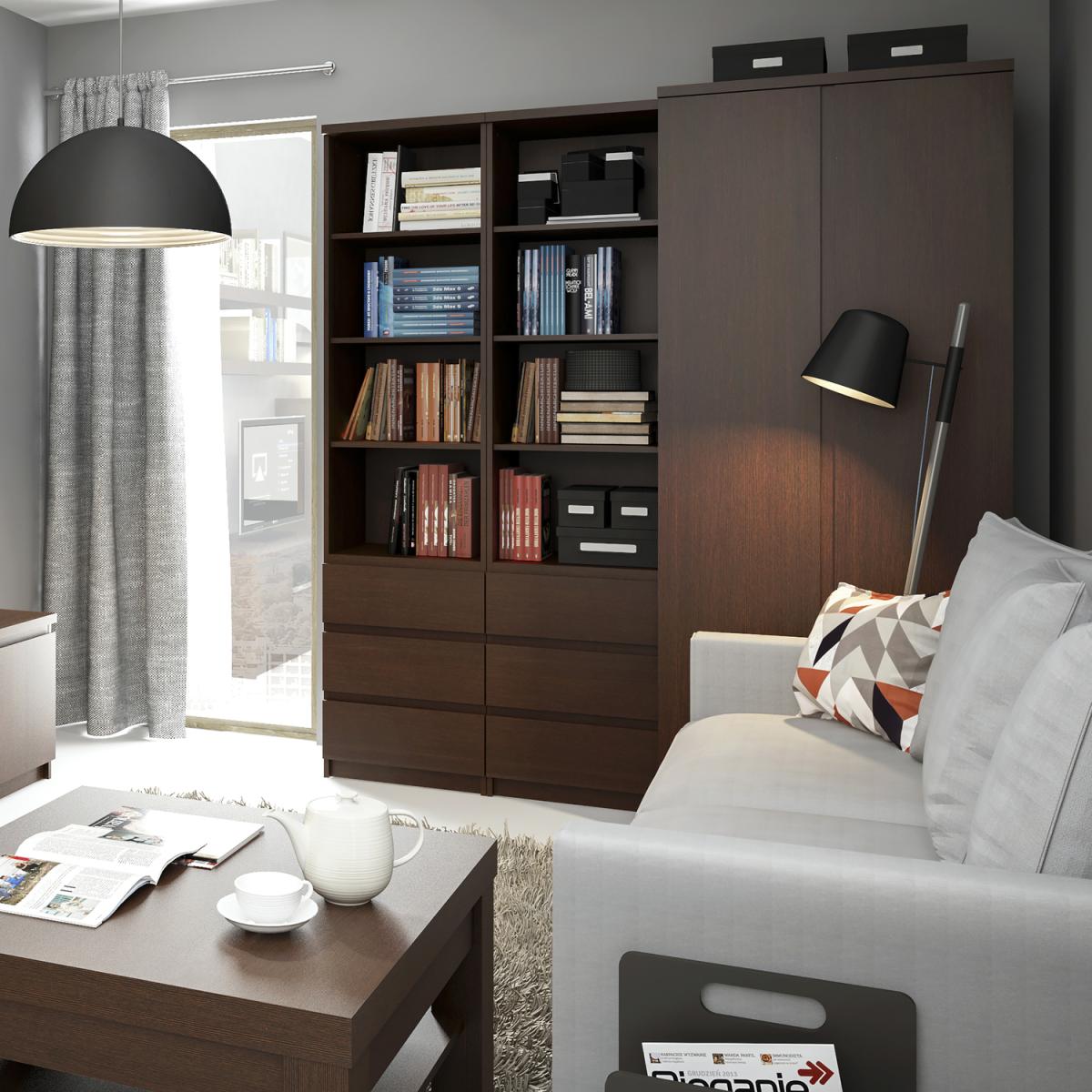 Sevenoaks Two Door Wardrobe - Dark Mahogany – image 4