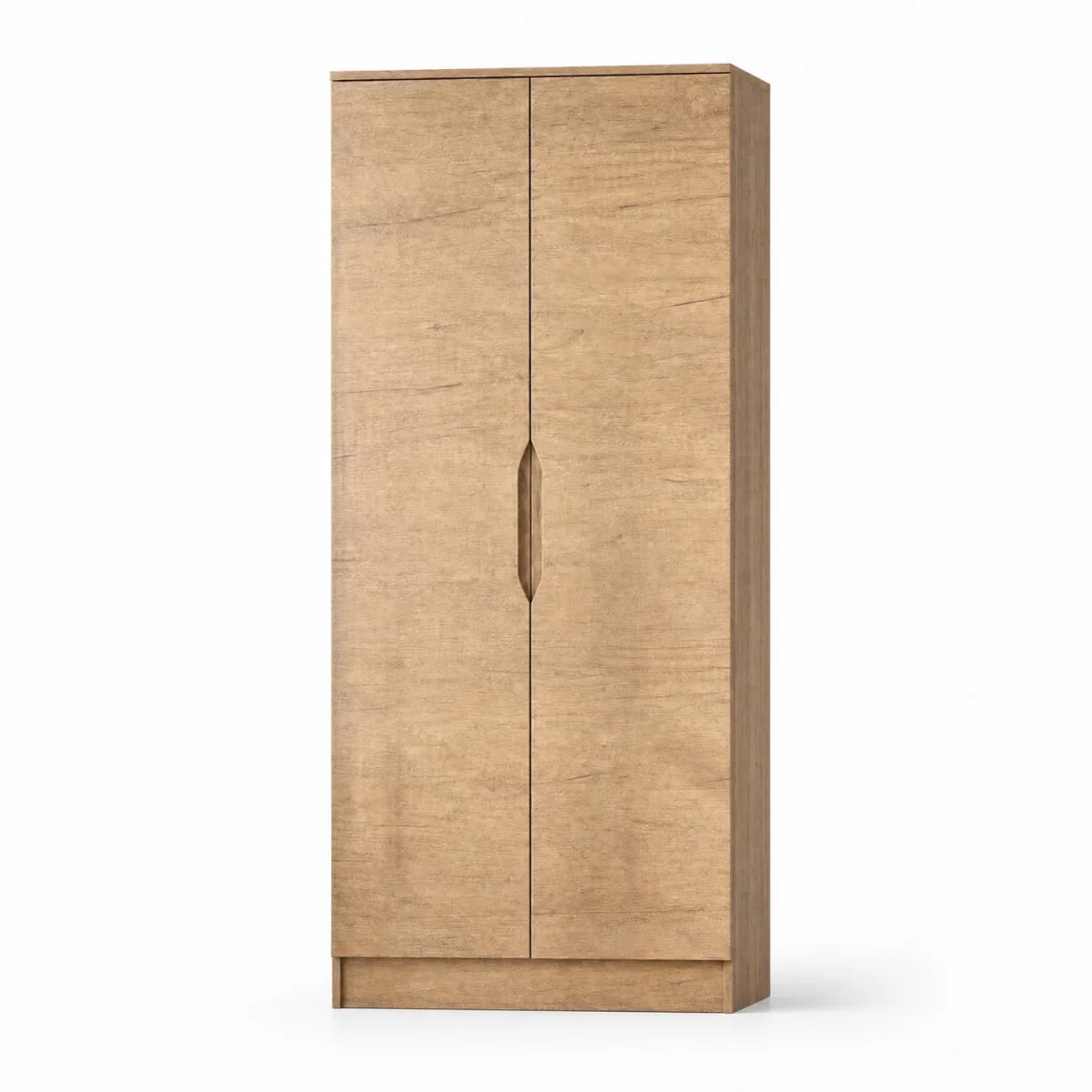 FWStyle Promo Oak 2 Door Double Wardrobe Tall Modern Design - Oak – image 5