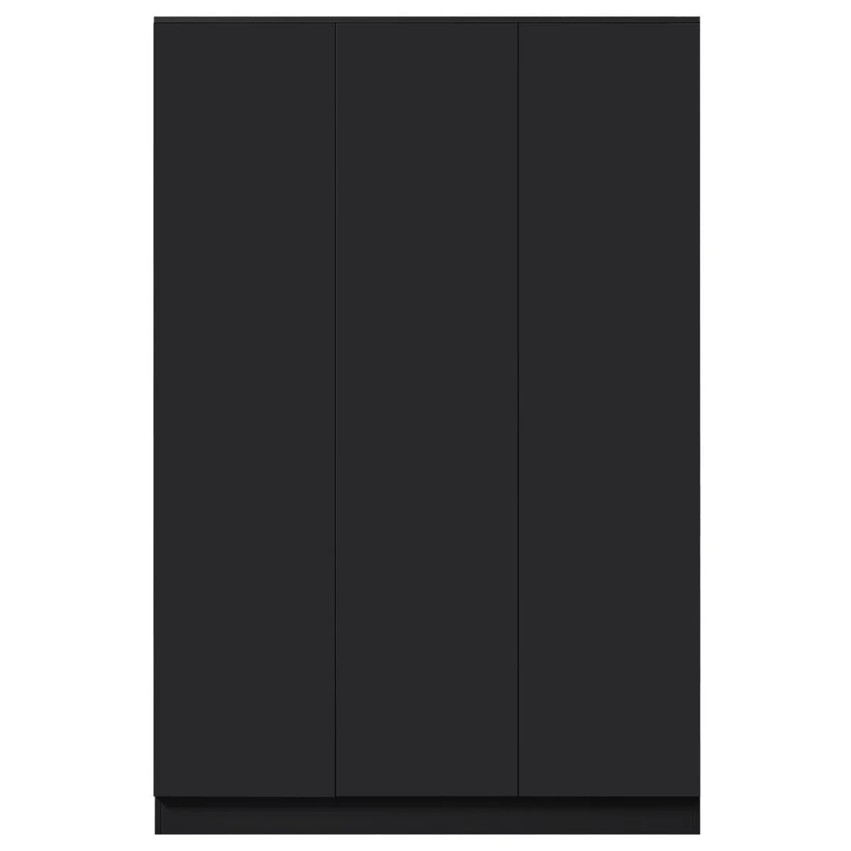 FWStyle Matt 3 Door Wardrobe Scandinavian Style push to Open No Handle - Grey – image 7