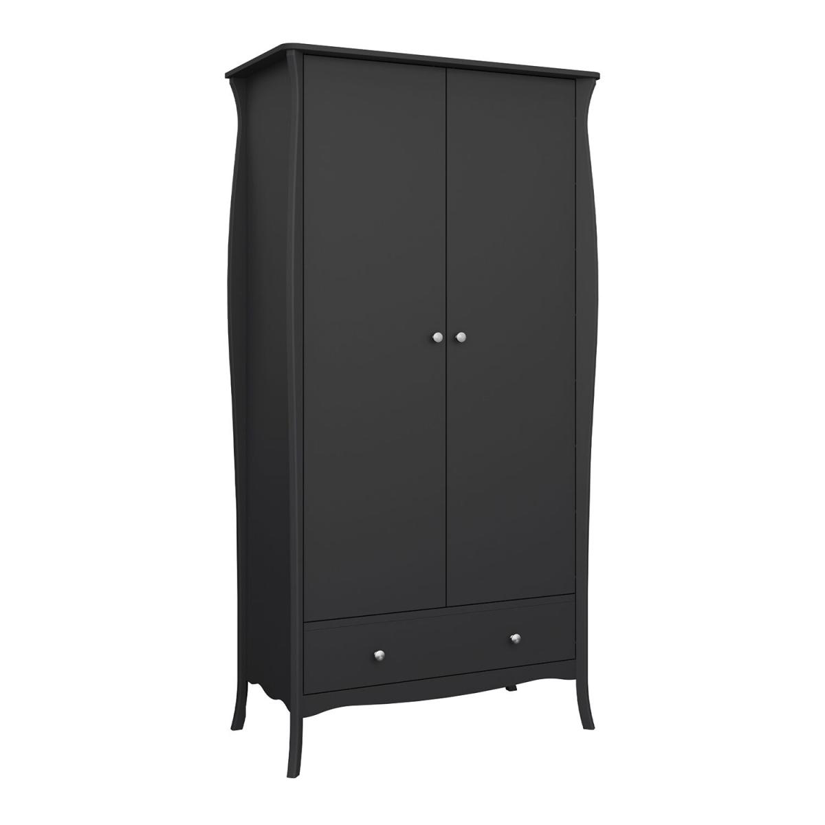 Baroque Double Wardrobe  - Black – image 2