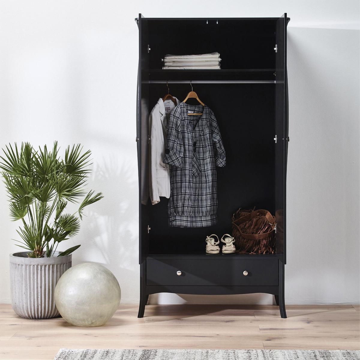 Baroque Double Wardrobe  - Black – image 11