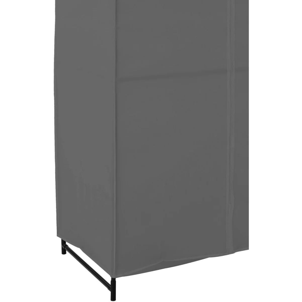 Dara Grey Fabric Wardrobe With Shelf - Grey – image 2