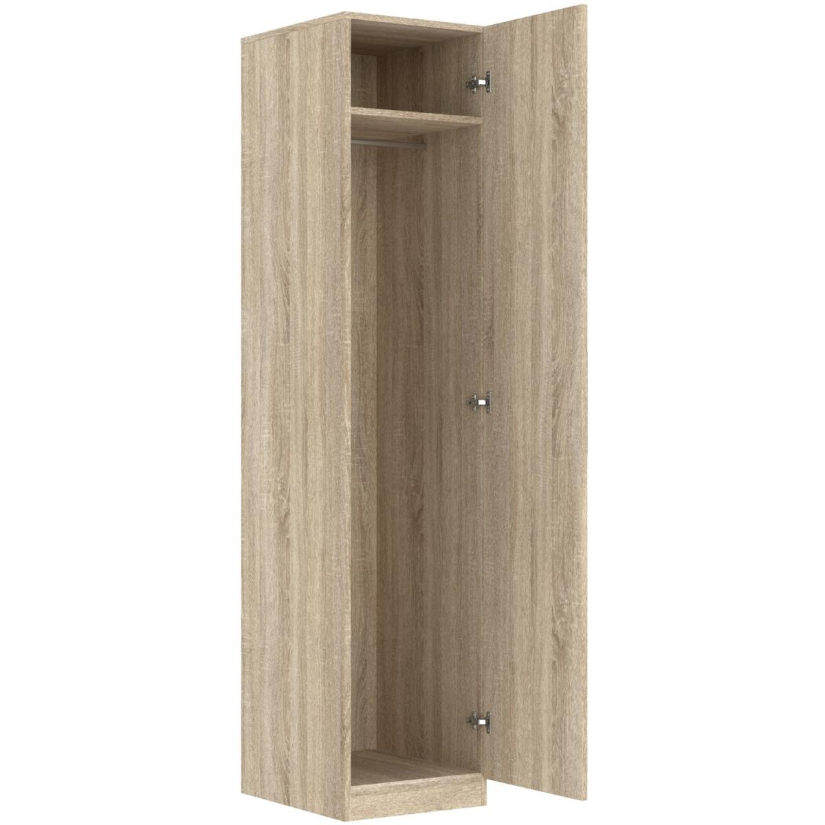 Helsinki 1 Door Wardrobe - Oak effect – image 3