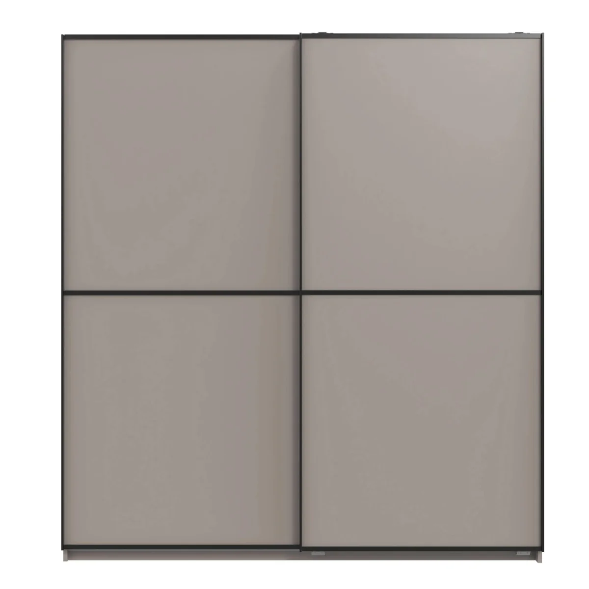 Ulm 135cm Grey Sliding Door Wardrobe - Grey – image 2