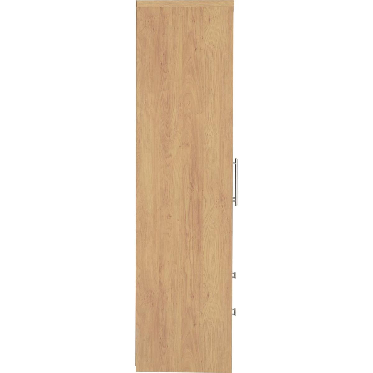 Seville 3 Door 2 Drawer Wardrobe - Black – image 4