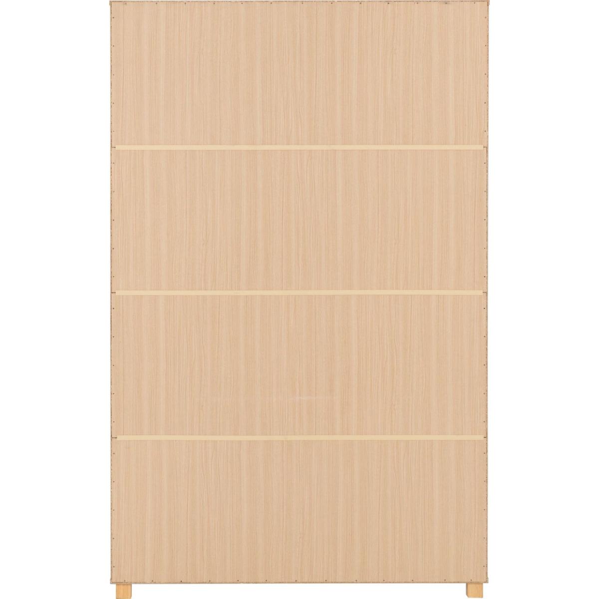 Brooklyn 3 Door 2 Drawer Wardrobe - White, Oak Effect and Grey – image 3