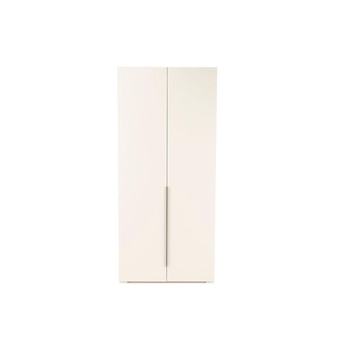 Luke 2 Door Wardrobe - White – image 3