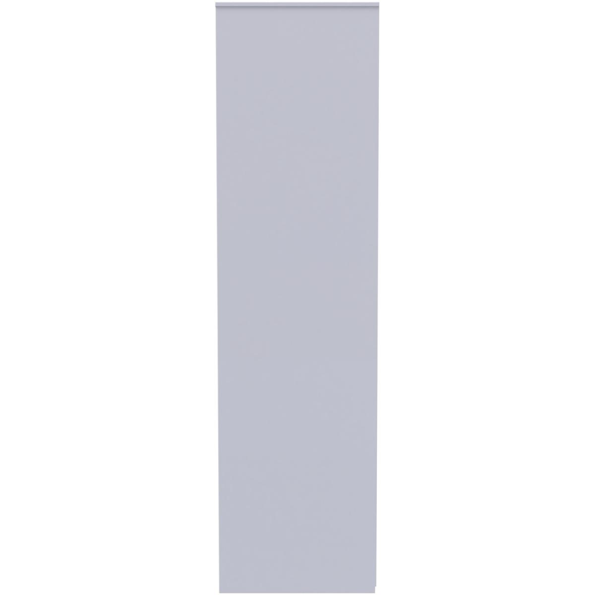 Diego Ready Assembled Tall Plain Wardrobe - White Matt – image 2