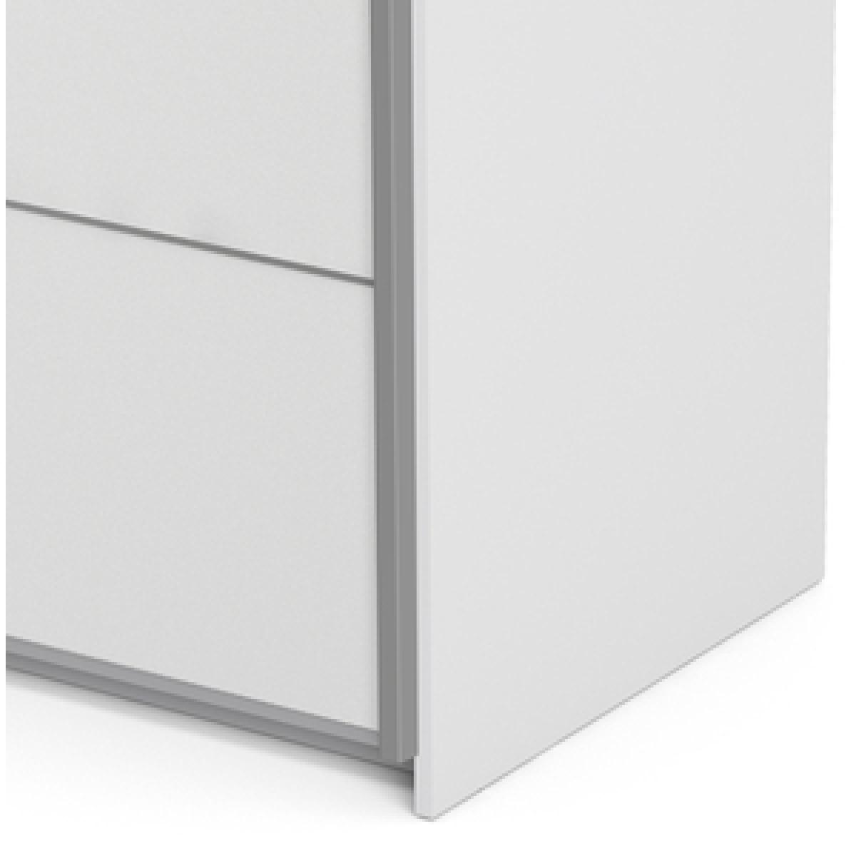 Valentino Sliding Wardrobe with 5 Shelves - Oak – image 12