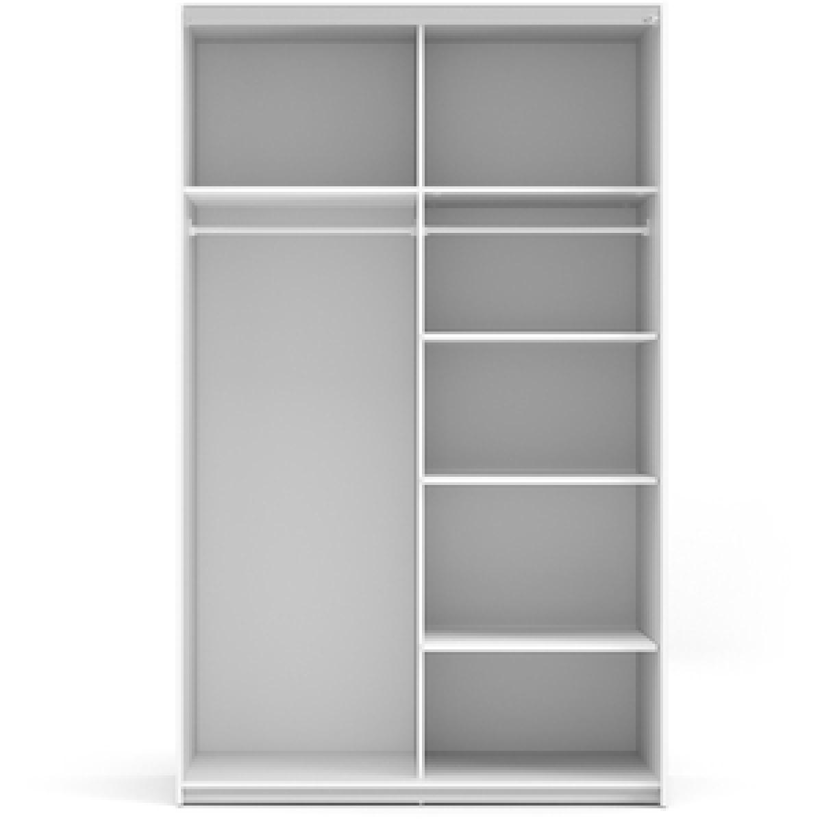 Valentino Sliding Wardrobe with 5 Shelves - Oak – image 14