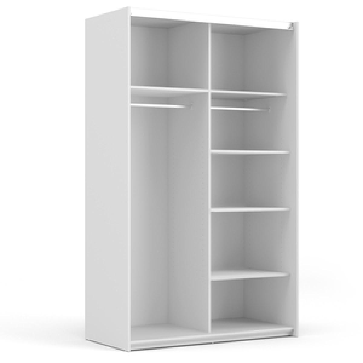 Valentino Sliding Wardrobe with 5 Shelves - Oak – image 15