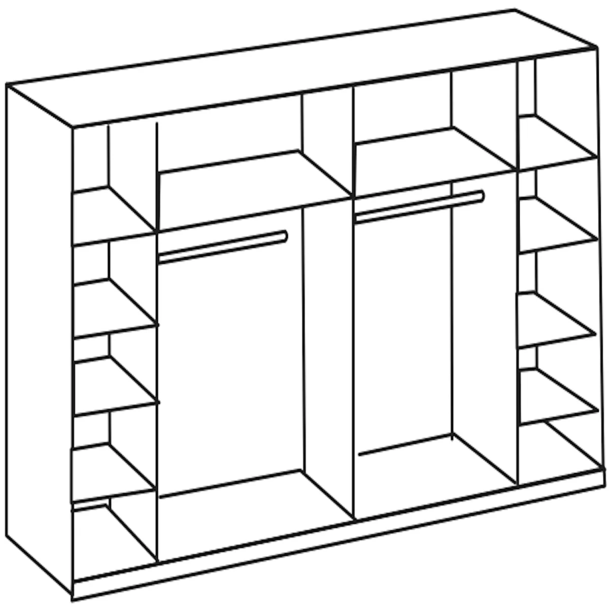 Lotto White 4 Door 316cm Wardrobe - White – image 3