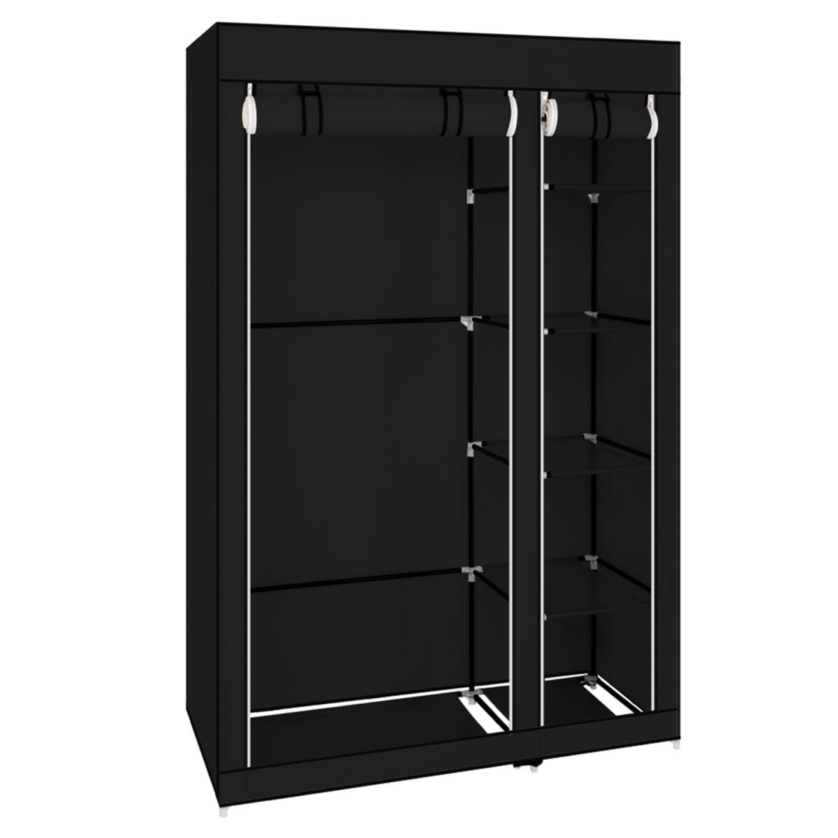 Freestanding Foldable Wardrobe - Black / 5 Layer – image 6