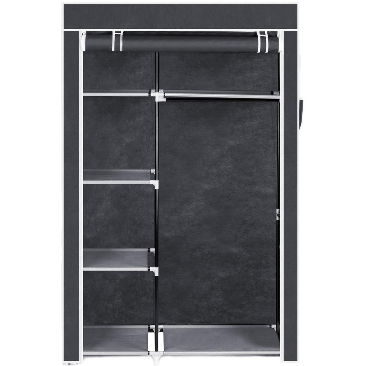 Freestanding Foldable Wardrobe - Black / 5 Layer – image 8