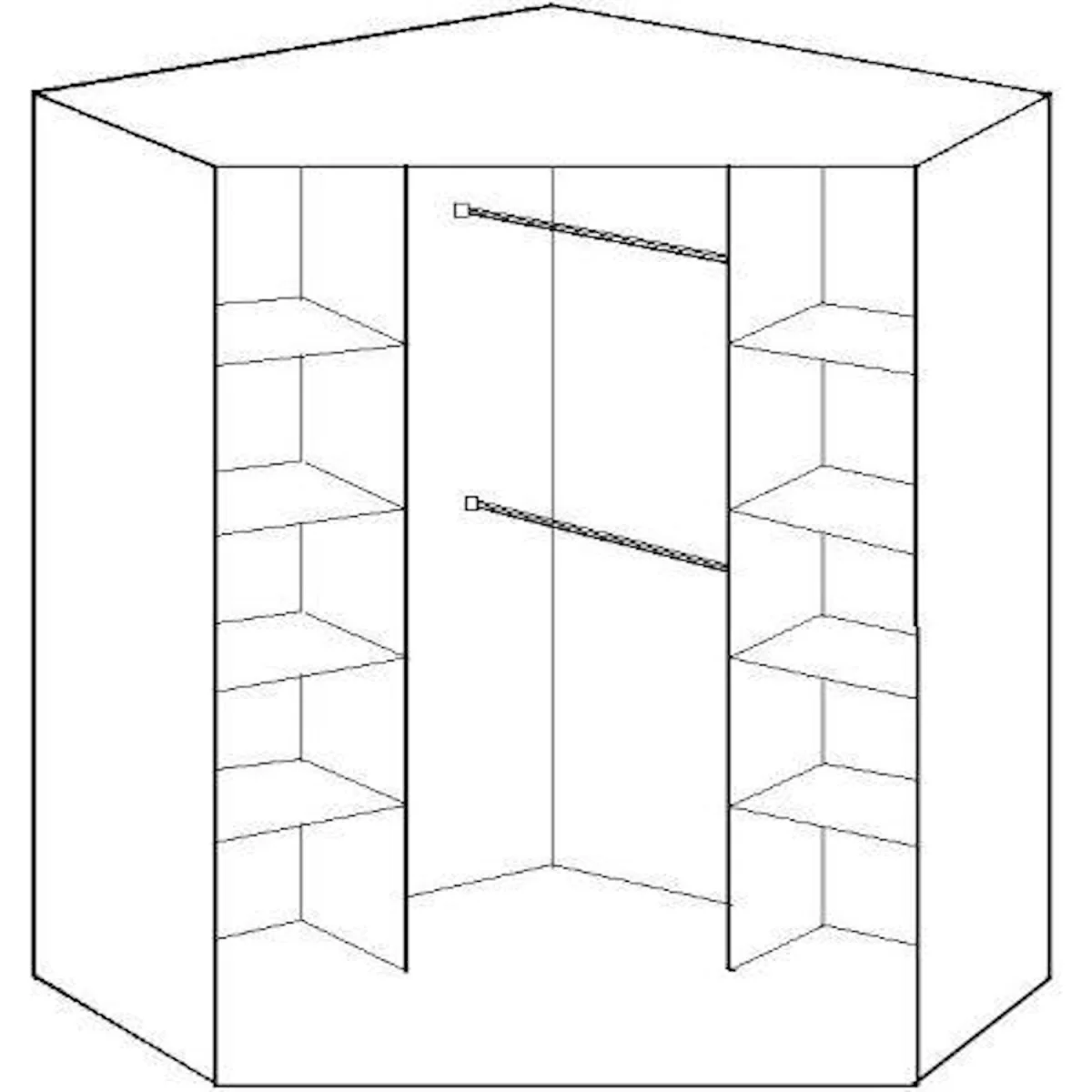 Osaka 2 Door corner oak - Oak – image 4