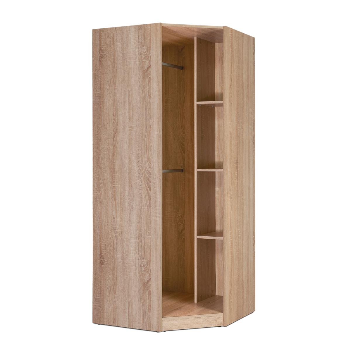 Ashburton Corner Wardrobe - Oak / Gloss Mocha – image 2