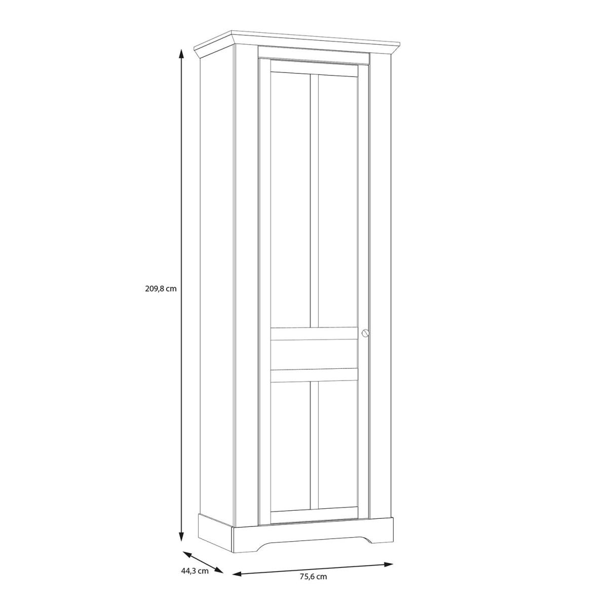 Illopa Hallway Wardrobe - Snowy Oak – image 7