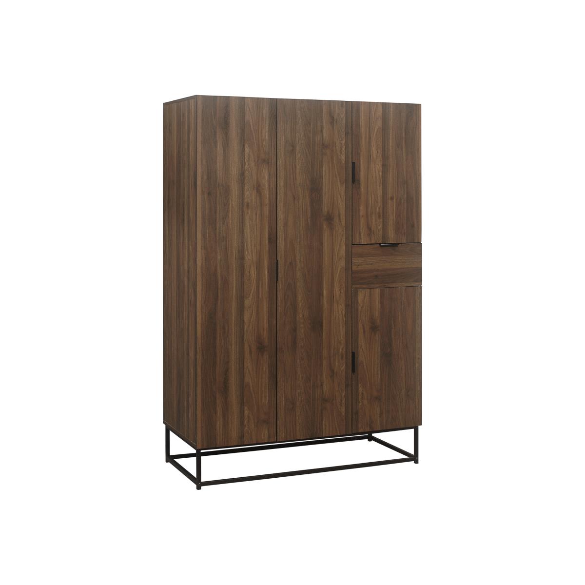 Houston 4 Door Wardrobe - Walnut