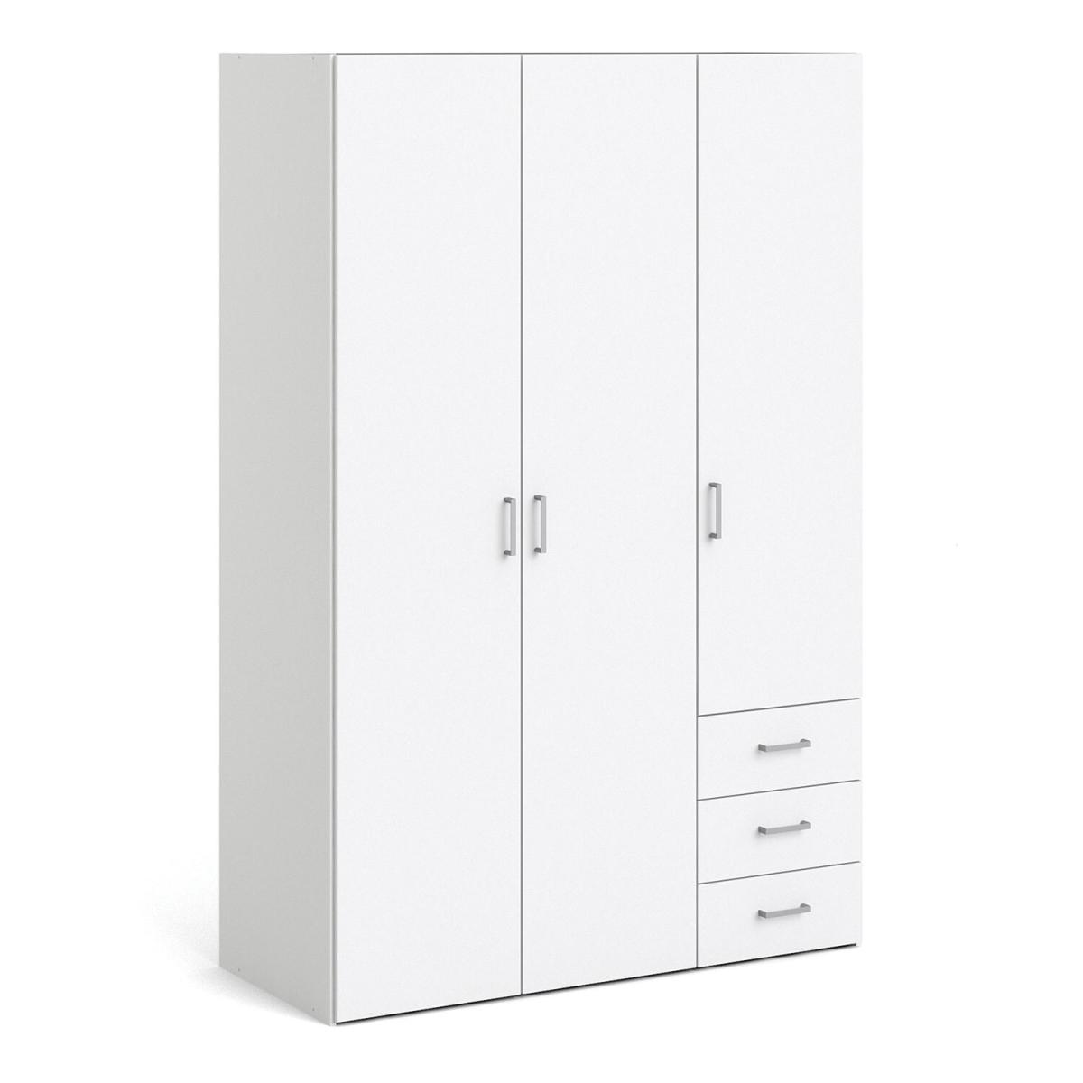 Space 3-Door 3-Drawer Wardrobe – image 2