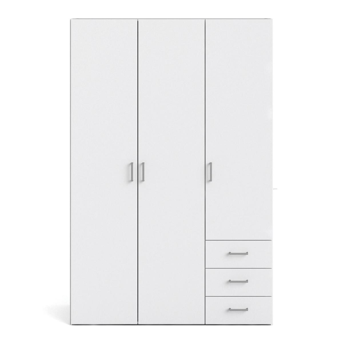 Space 3-Door 3-Drawer Wardrobe – image 3