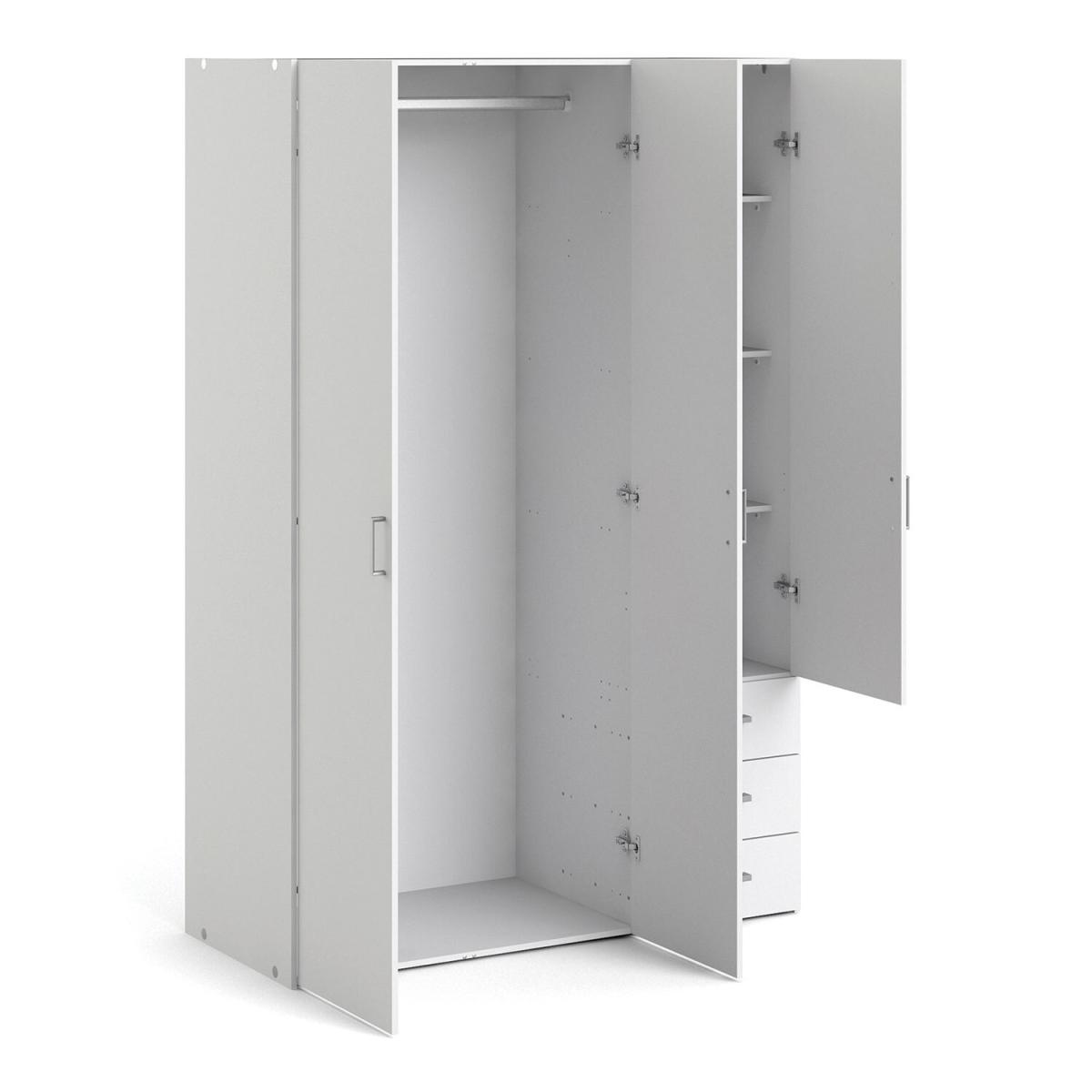 Space 3-Door 3-Drawer Wardrobe – image 4
