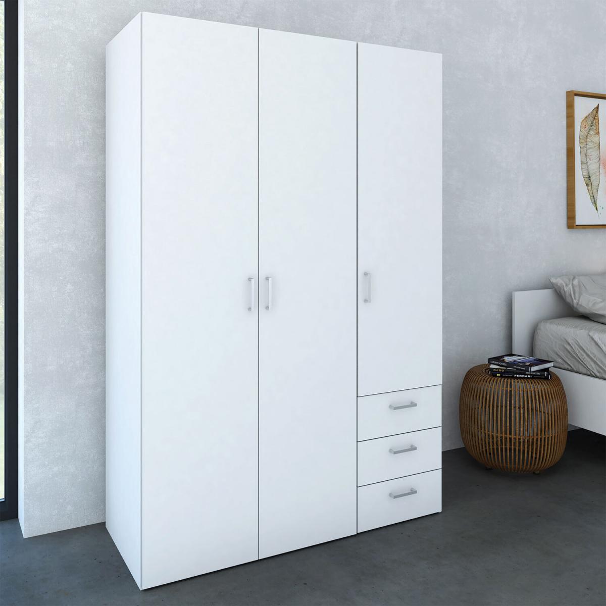 Space 3-Door 3-Drawer Wardrobe – image 8