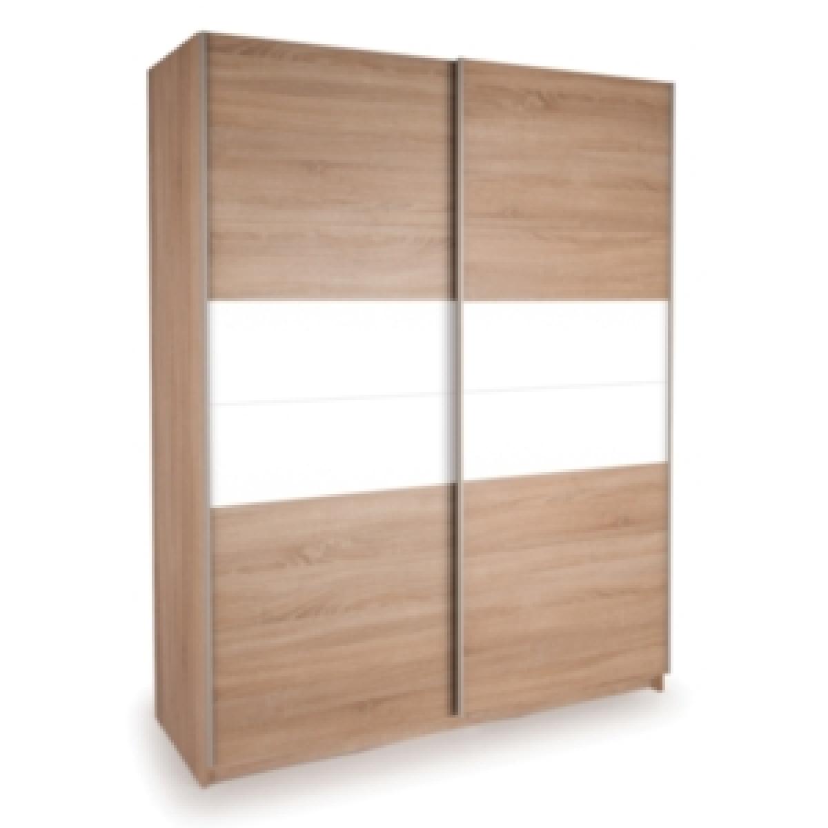 Dallas Oak Sliding Wardrobe - Oak / Double Mirror – image 2