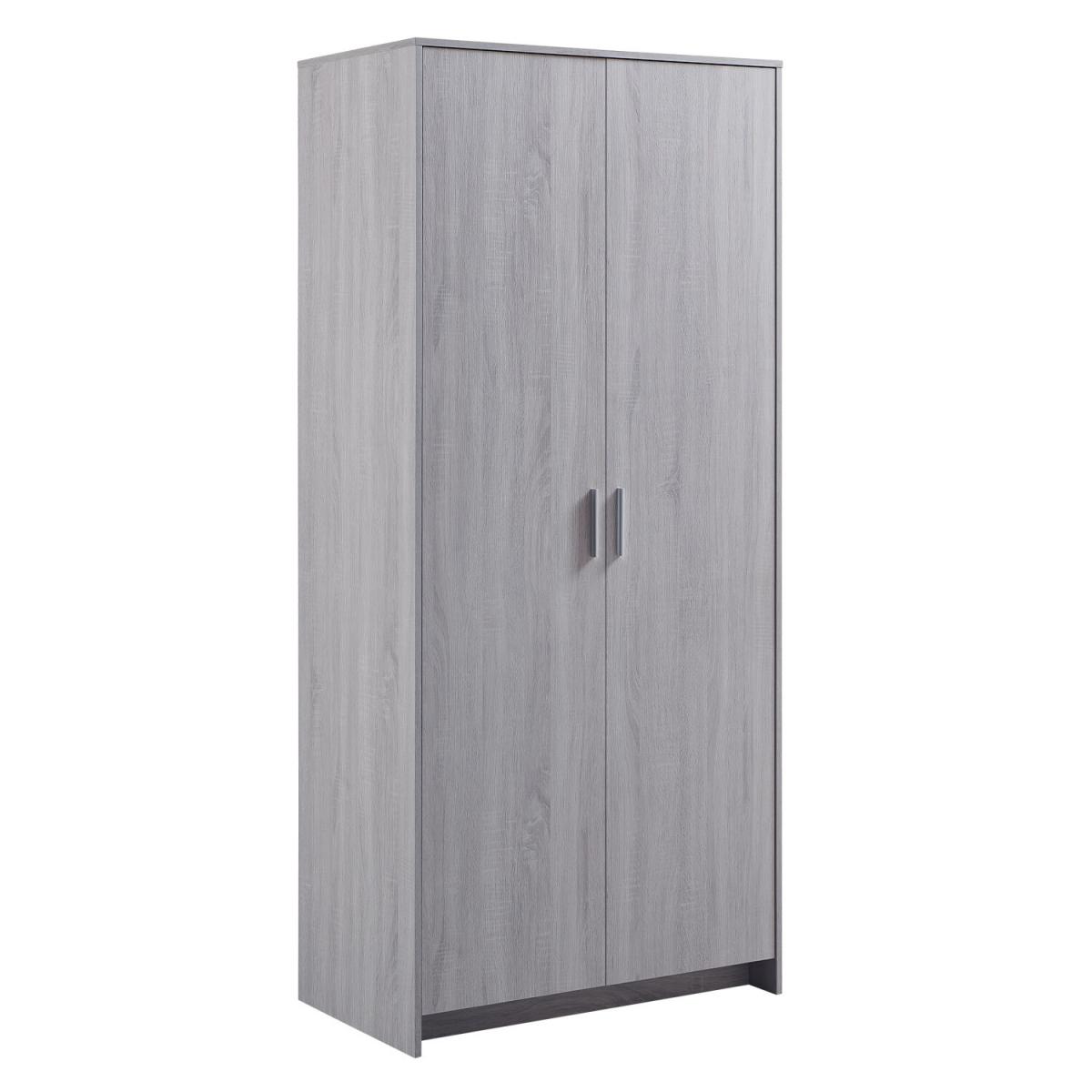 Hartley 2 Door Wardrobe - Light Grey – image 4