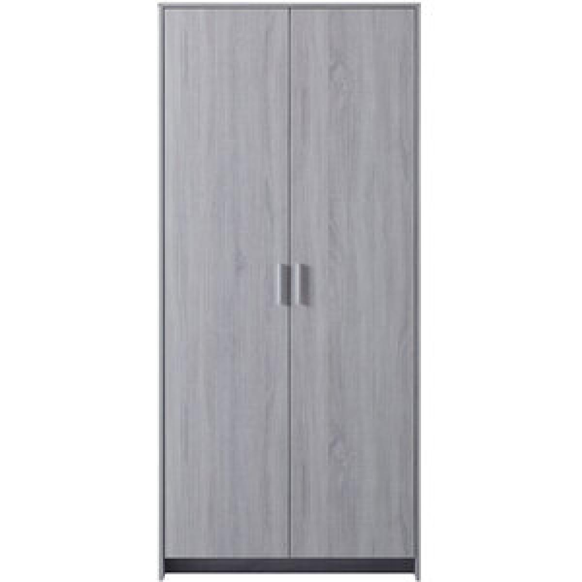 Hartley 2 Door Wardrobe - Light Grey – image 6