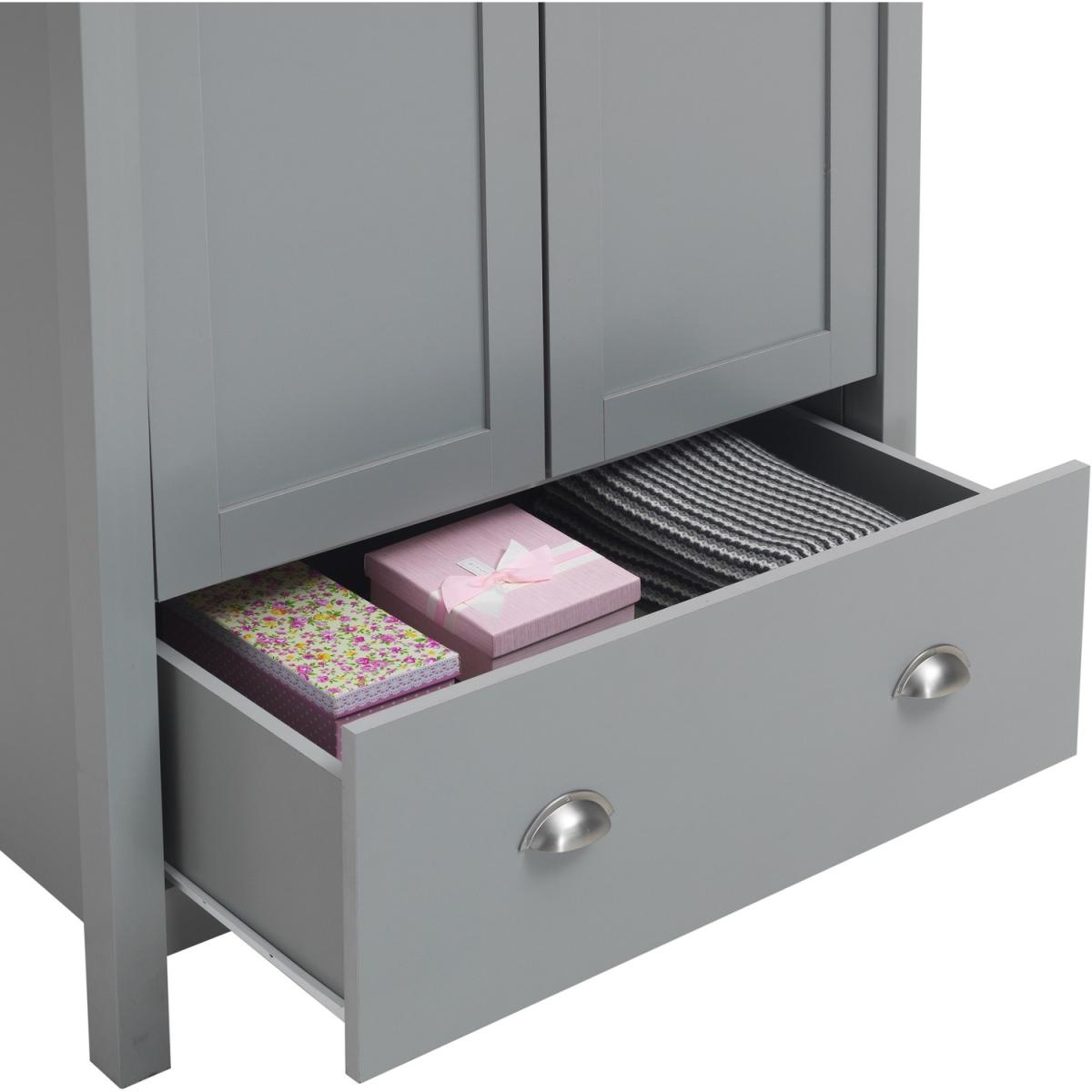 Eaton 2 Door Wardrobe - Grey – image 3