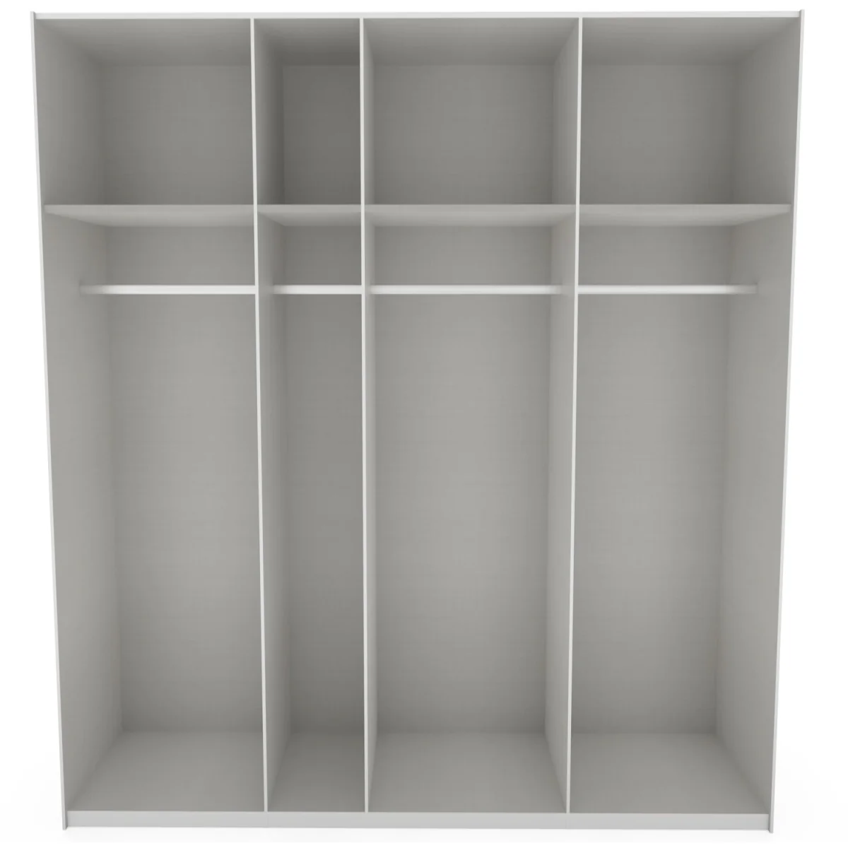 Escape 350 - WHITE 4 door sliding wardrobe - White – image 3