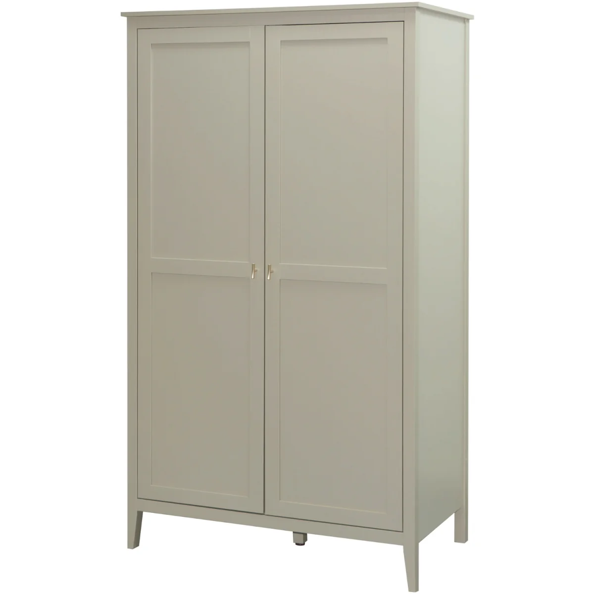 Grace 2 Door Wardrobe with Gold Bar Handles in Greige - Greige – image 8