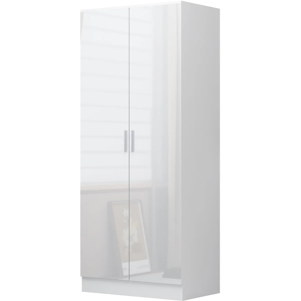 REFLECT Wardrobe Bundle - Corner + 3 Door + 2 Door Plain - White - White Gloss / Matt White – image 5