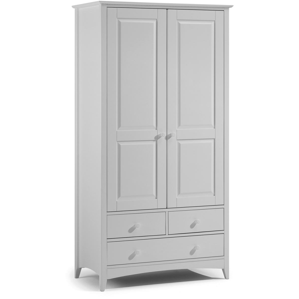 Cameo Grey 2 Door Wardrobe - Dove Grey – image 3