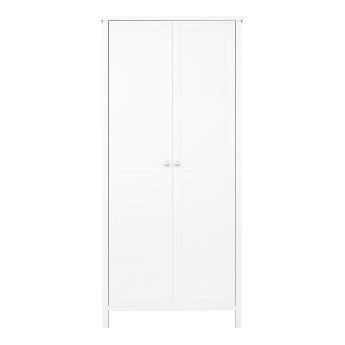 Tromso 2 Door Wardrobe - White – image 2