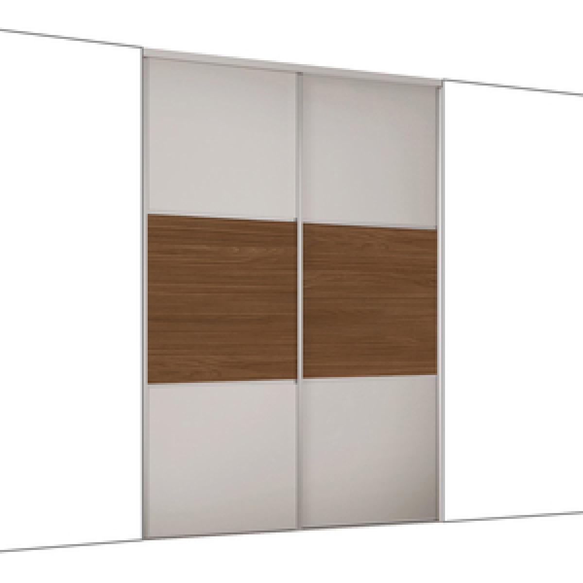 Spacepro Dove Grey & Mild Oak Classic Sliding Wardrobe Kit - Dove Grey/Walnut / 2978mm / 4 – image 7