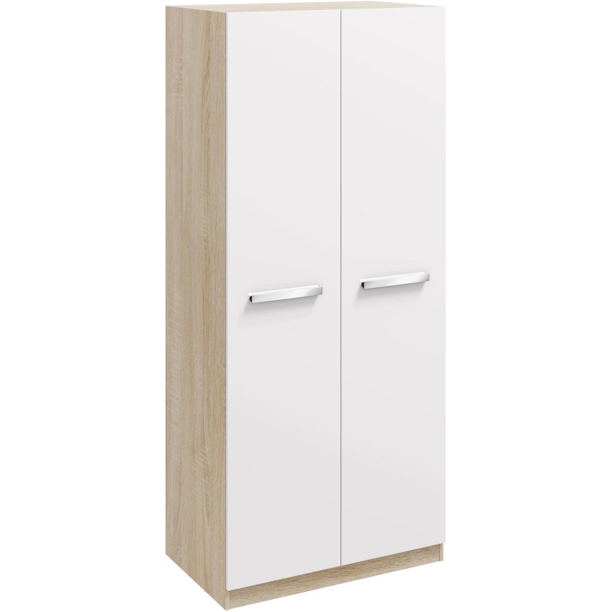 Malmo Wardrobe - White/Oak / 2 Door Wardrobe – image 3