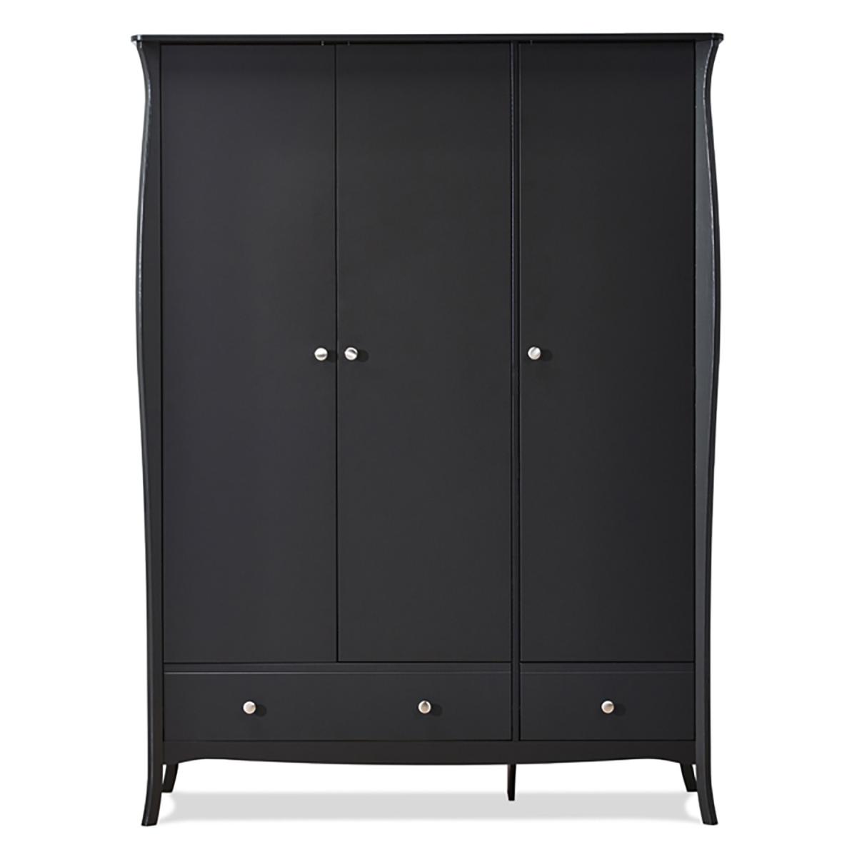 Steens Baroque Three Door Wardrobe - Black – image 2