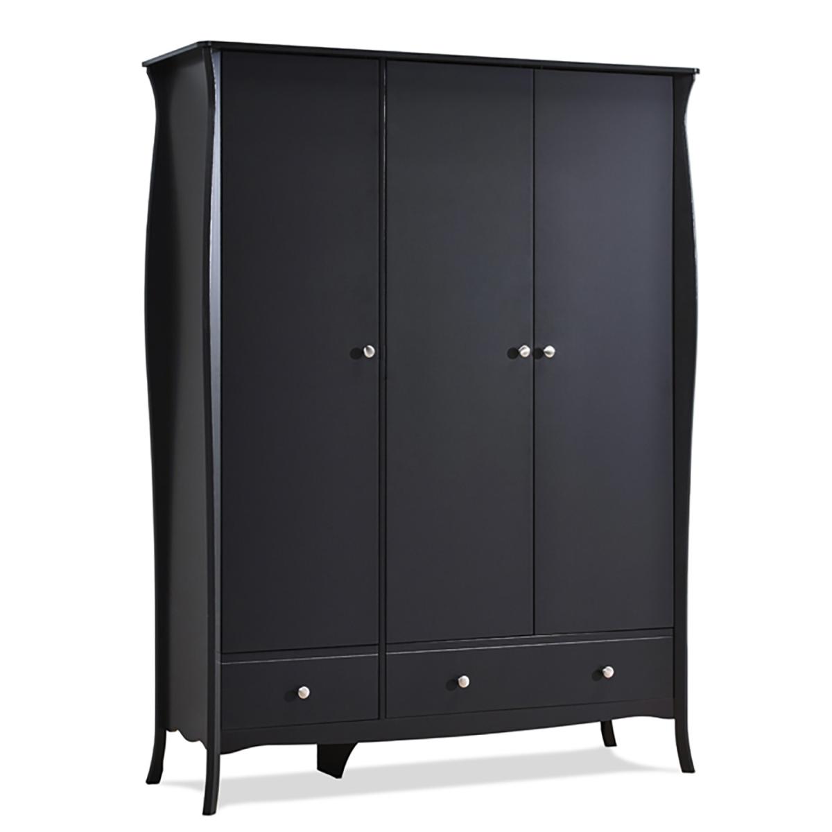 Steens Baroque Three Door Wardrobe - Black – image 3