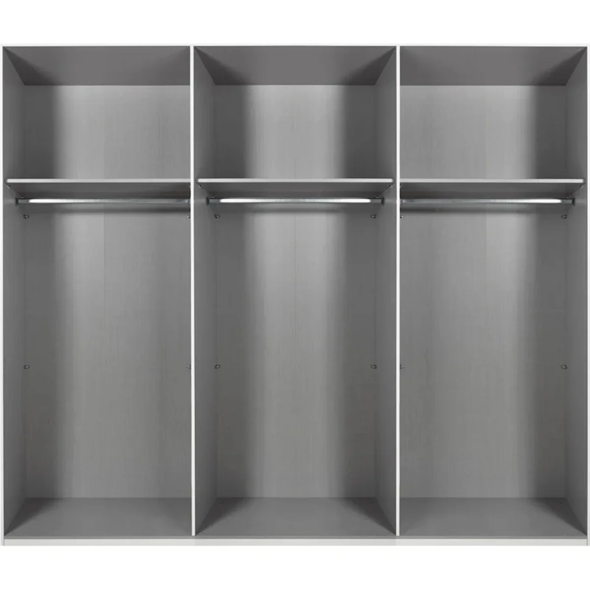 Chalet Matt White 6 Door 270cm Wardrobe with Mirror - White – image 2