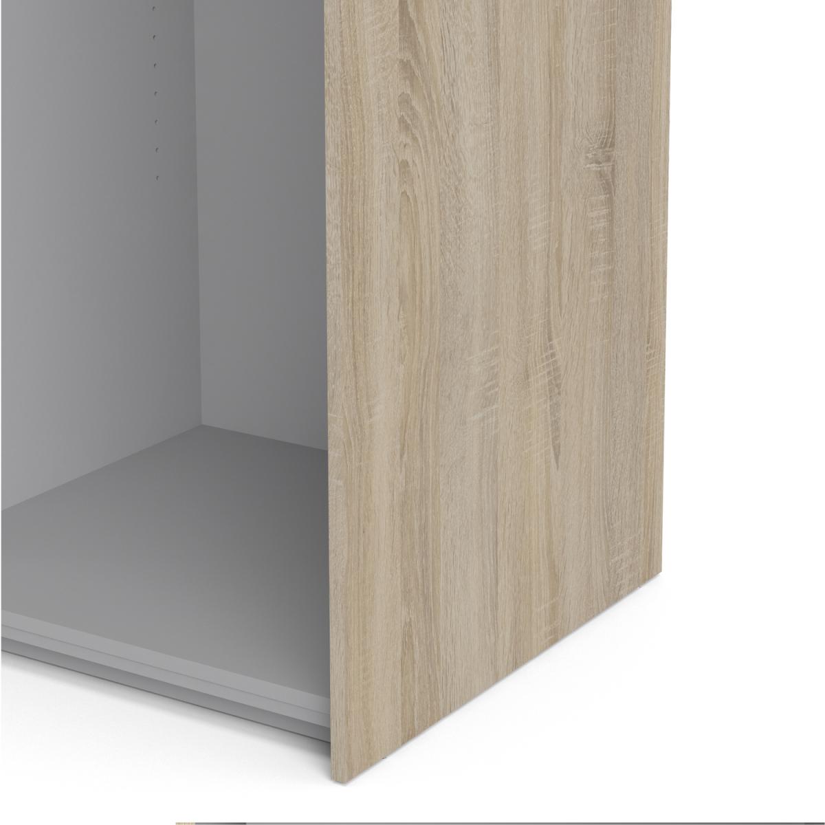 Valentino Sliding Wardrobe 120Cm In Oak With White Doors - Oak and White / 2 – image 16